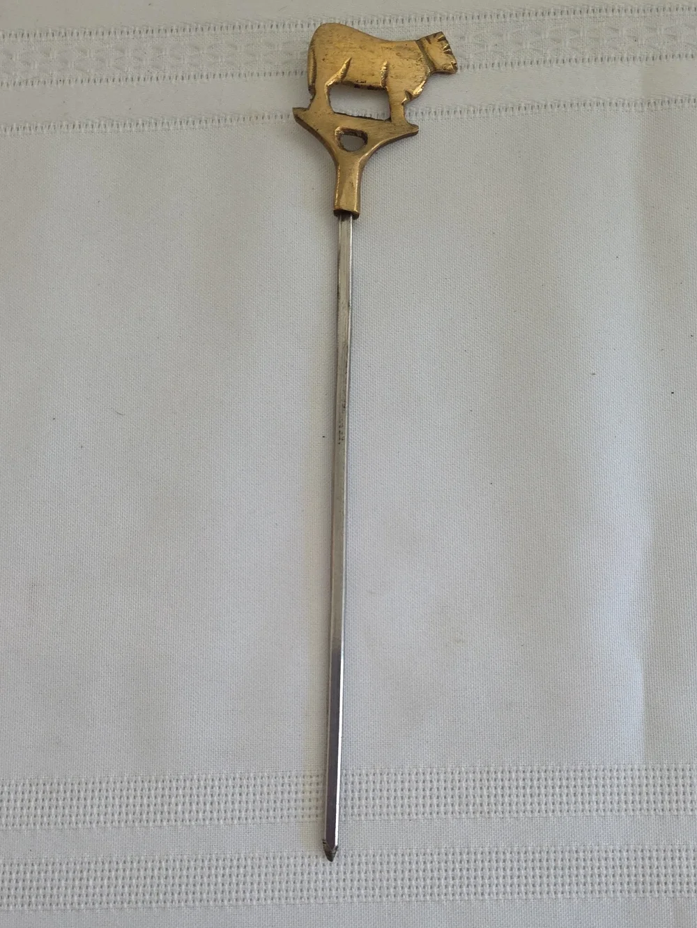 11 Skewers, Brass/Stainless Steel, Animals